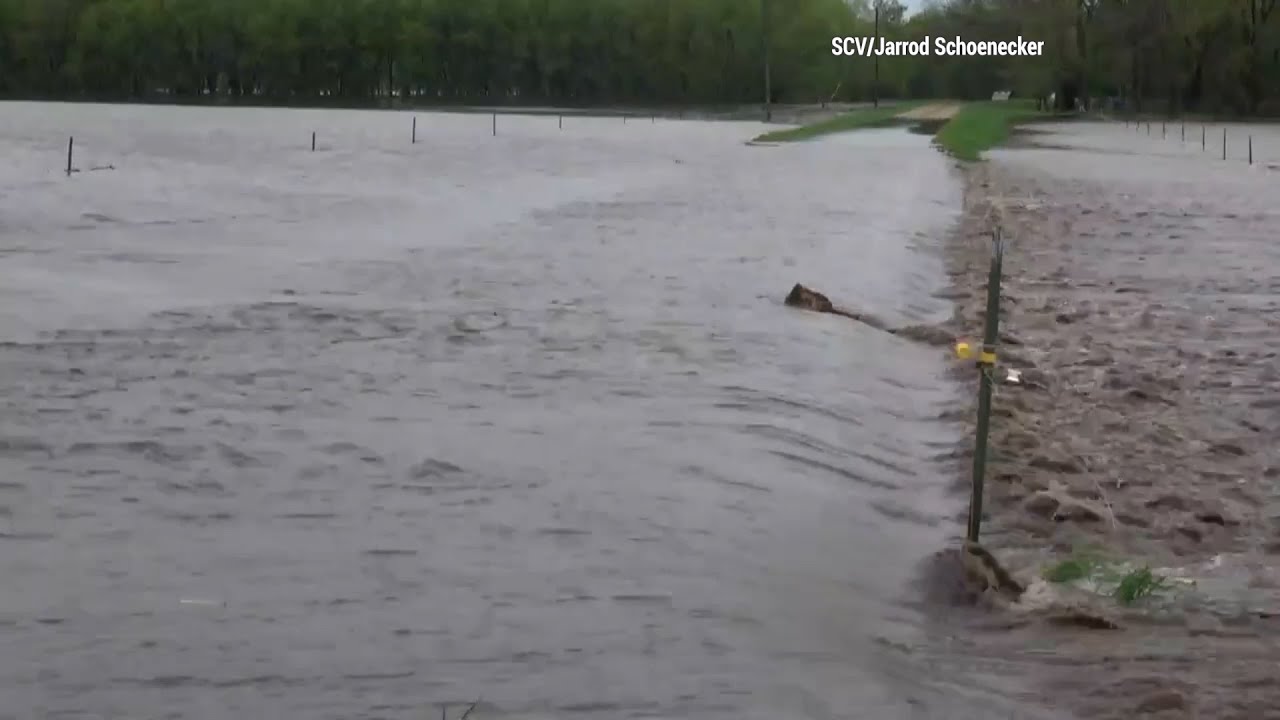 Flash Flooding From Over 8" Of Rain This Week In New Richland, MN