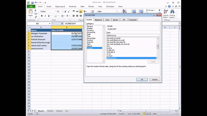 Microsoft Excel Custom Date Formats - Wise Owl