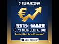 RENTEN SCHOCK 2026 Werden Wir Belogen 3 7 Ab JULI
