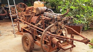 The Genius Mechanic Man Completely Restoration The Heavily Damaged Machine For The Farmer Old Lady