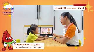 Watermelon interview Unit 1 Ella