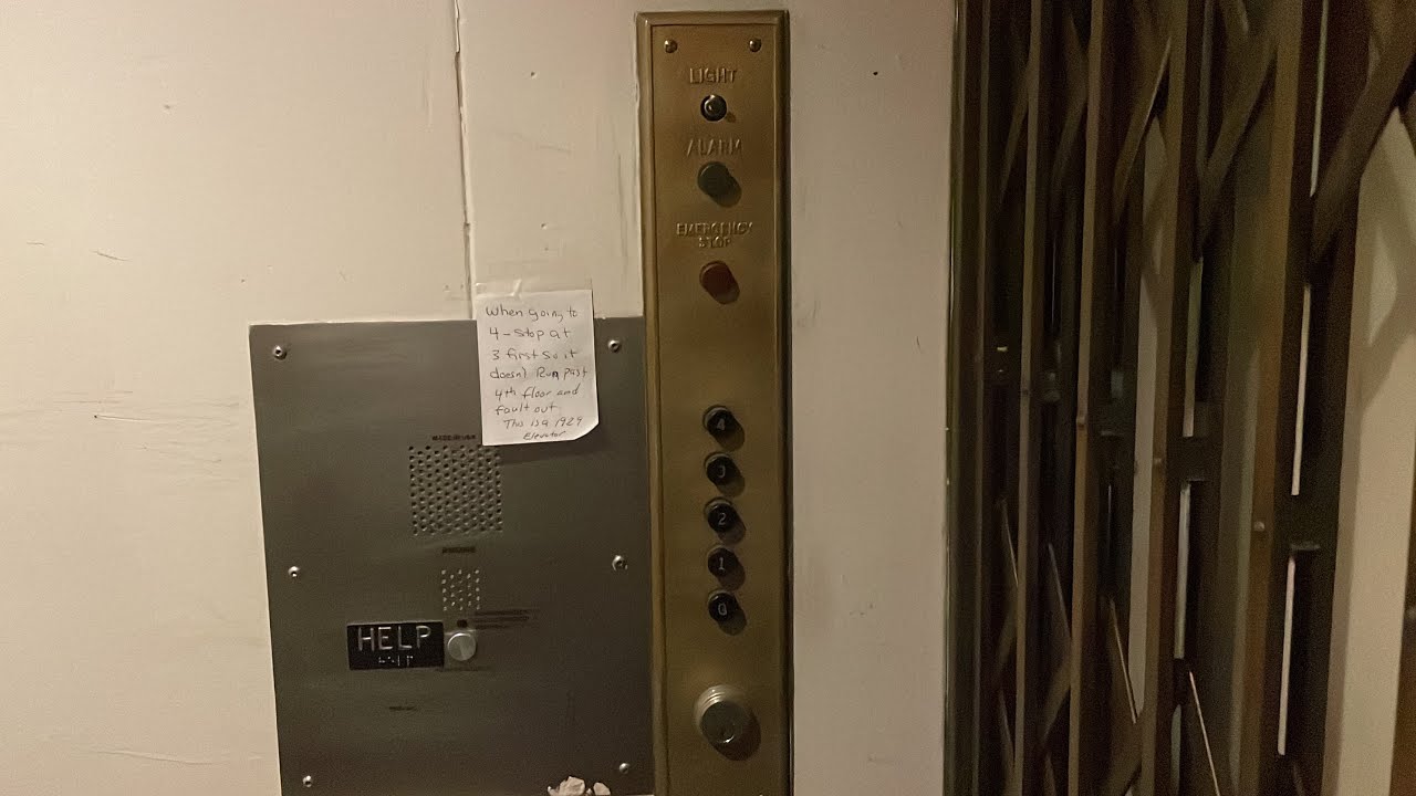 HISTORIC 1929 Otis Elevator CU Sewall Hall Boulder, CO. YouTube