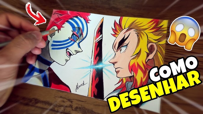 DESENHANDO ANIME DEMON SLAYER AO VIVO part 2 