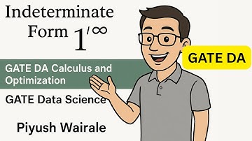 Onbepaalde vorm 1^∞ | GATE DA Calculus en Optimalisatie | GATE Data Science en AI #gateda
