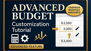 Advanced Budget Customization: Override Monthly Amounts in Executive Financial Command Center Profile