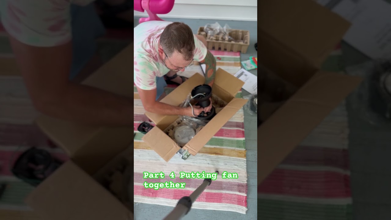 Part 4 Putting the fan together still! 