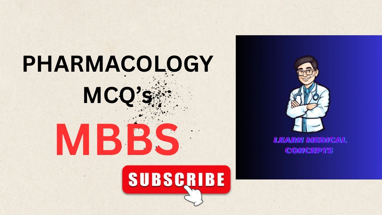 Pharmacology MCQ’s #trending #mbbs #viral #youtubevideo #pharmcology @medicalconcepts28 - YouTube
