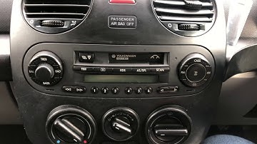 Remove VW New Beetle Headunit / Radio without keys