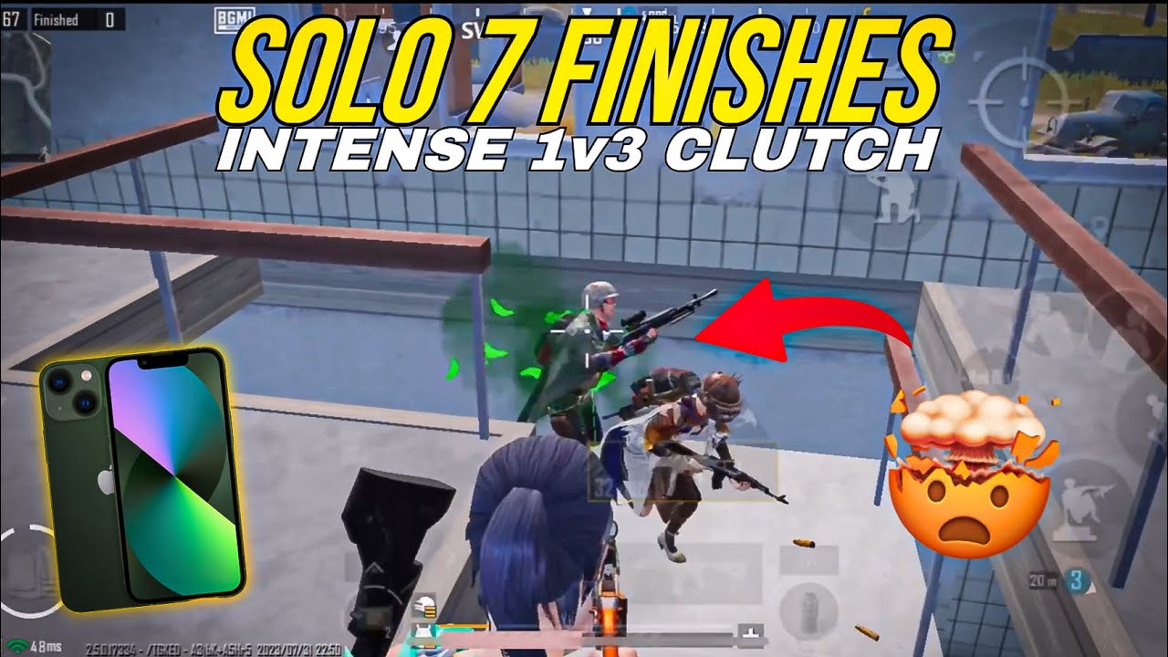 SOLO 7 KILLS IN PAID SCRIMS🤯 || GRIND FOR BGIS || IPHONE 13 - YouTube