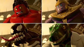 LEGO Big-Fig Characters Hulk Smash in LEGO Marvel Super Heroes 2 w\/ Thanos, Venom, Red Hulk, Lizard