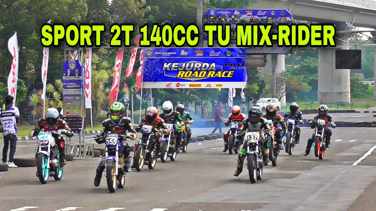 FINAL RACE SPORT 2T 140CC TU MIX-RIDER KEJURDA ROADRACE IMI JABAR 2024 ...