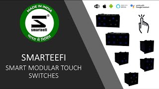 Smart Wifi Touch Switch series from Smarteefi | Made In India - ALEXA/GOOGLE HOME Compatible