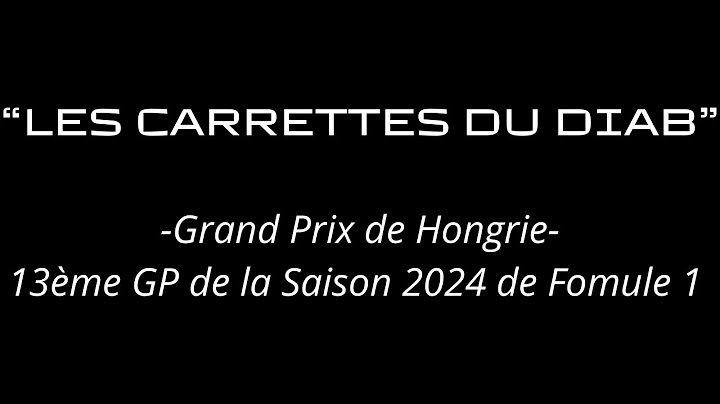 Résumé du Grand Prix de Hongrie (Budapest) 2024