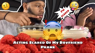 ACTING SCARED OF MY BOYFRIEND MUKPRANK & HOT CHEETO FRIED KING CRAB AND SHRIMP