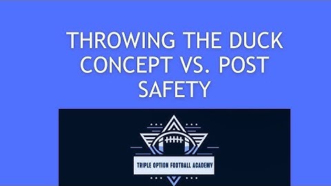 Throwing the Duck Concept vs. Post Safety