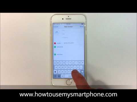 Comment ajouter un contact - iPhone 6