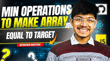 3229. Minimum Operations to Make Array Equal to Target | Greedy | With Proof