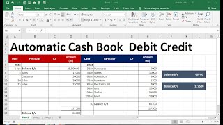 how to create cash book management system in excel