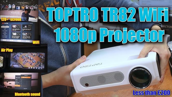 TOPTRO Wifi Projector Native 1080P Review 