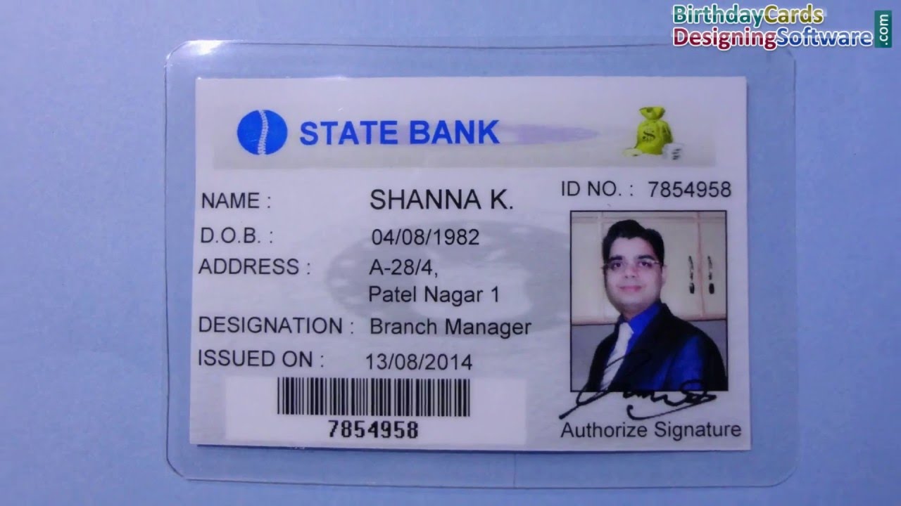 Ways To Design Bank Employee ID Card