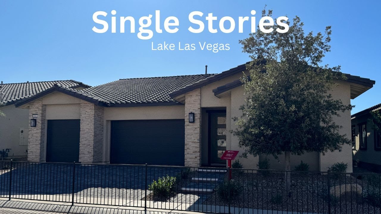 New Single Story Homes For Sale Lake Las Vegas Portofino by Taylor