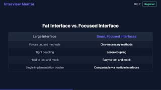 Why Should Interfaces Be Small and Focused? (ISP Explained)