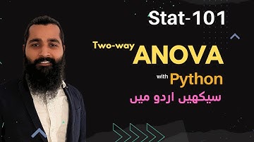 Two-way ANOVA in Python | Learn in Urdu