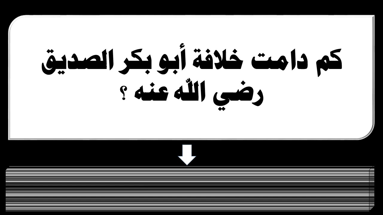 تولى ابو بكر الصديق الخلافه عام