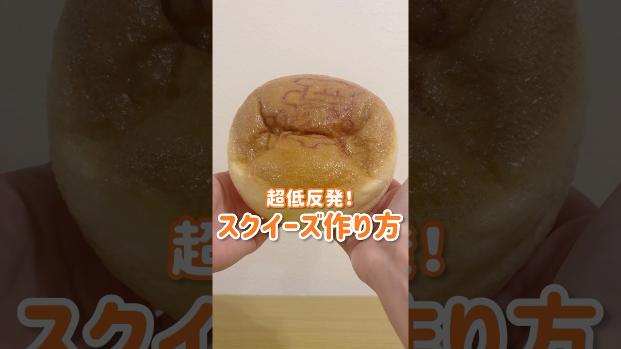 【スクイーズ作り方】ふわふわチーズケーキを手で味わってみた🧀