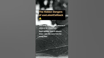 The Hidden Dangers of useLatestCallback ⚠️