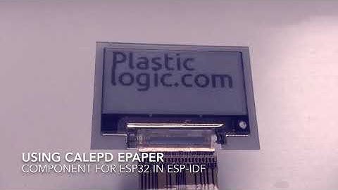 Demo of plasticlogic epaper with ESP32