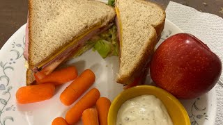 Making lunch for my son