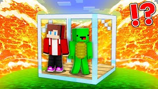 EPIC LAVA TSUNAMI vs Doomsday GLASS Bunker JJ and Mikey in Minecraft Challenge - Maizen JJ and Mikey
