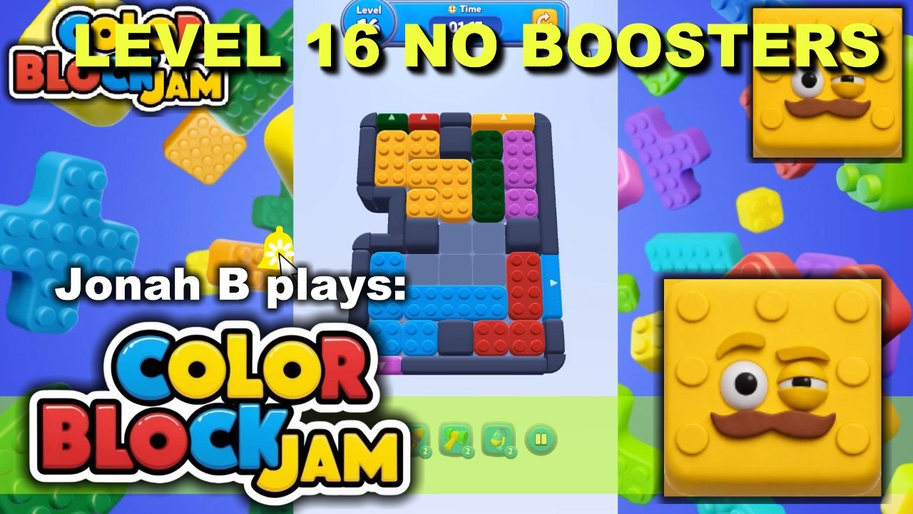 Color Block Jam Level 16 No Boosters - YouTube
