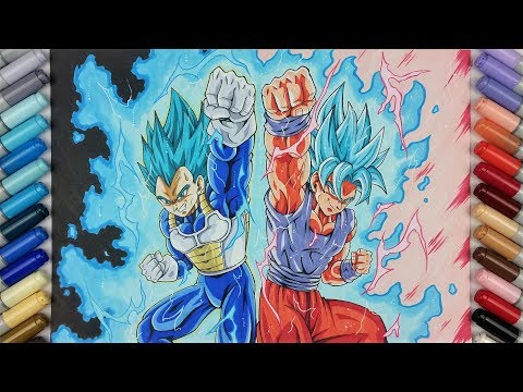 drawing vegeta ssj blue max power goku ssj blue kaioken x10