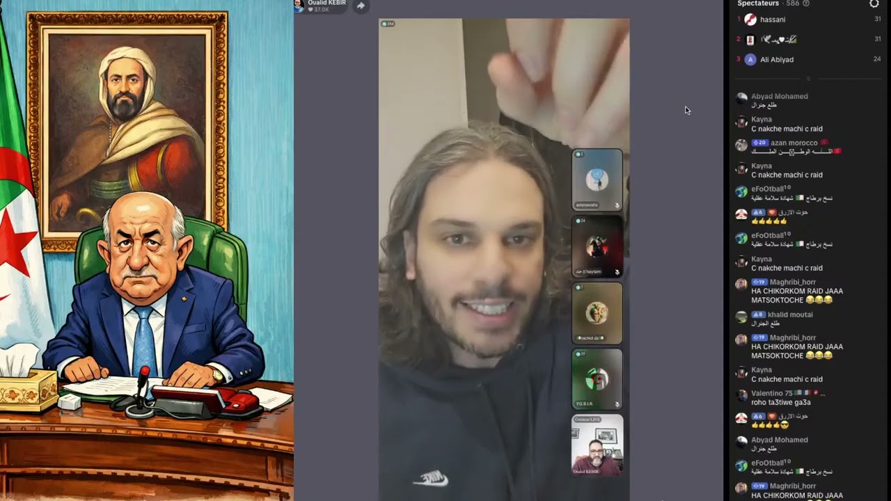 نقاش جزائري حاد حول الصحراء المغربية…بوصبع لزرق ما فاهم والو!