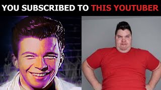 Rick Astley becoming Evil (You subscribed to this youtuber)