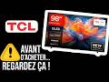 TCL 98T8C avis — ce qu'il faut savoir avant d'acheter