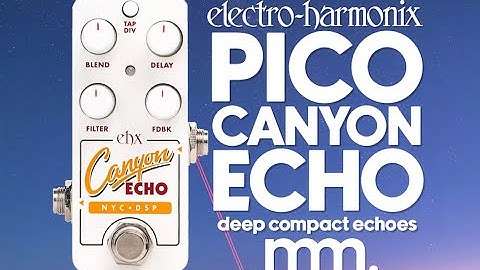 MusicMaker Presents - EHX PICO CANYON ECHO: Crystal Clear Delay Power In A Tiny Footprint!