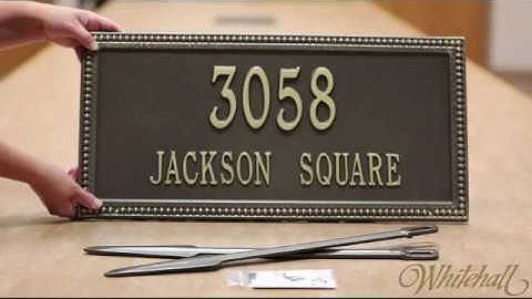 Whitehall Products Lawn Plaque Instructional Video
