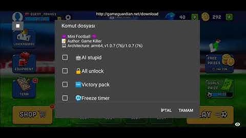 Mini Football 1.0.7 [GG] Script [English] Game Guardian