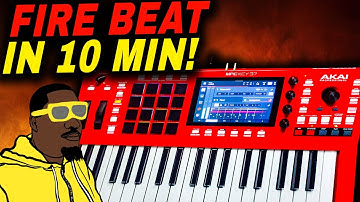 CREATE a FIRE Beat in 10 Minutes with MPC Key 37! (From Scratch!)