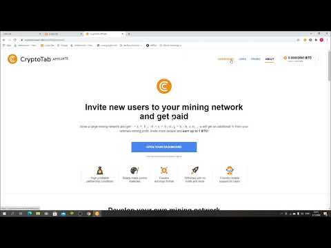 หาเงินฟรีจาก Browser Crypto Tab 2021(ขุดbitcoin ฟรี)