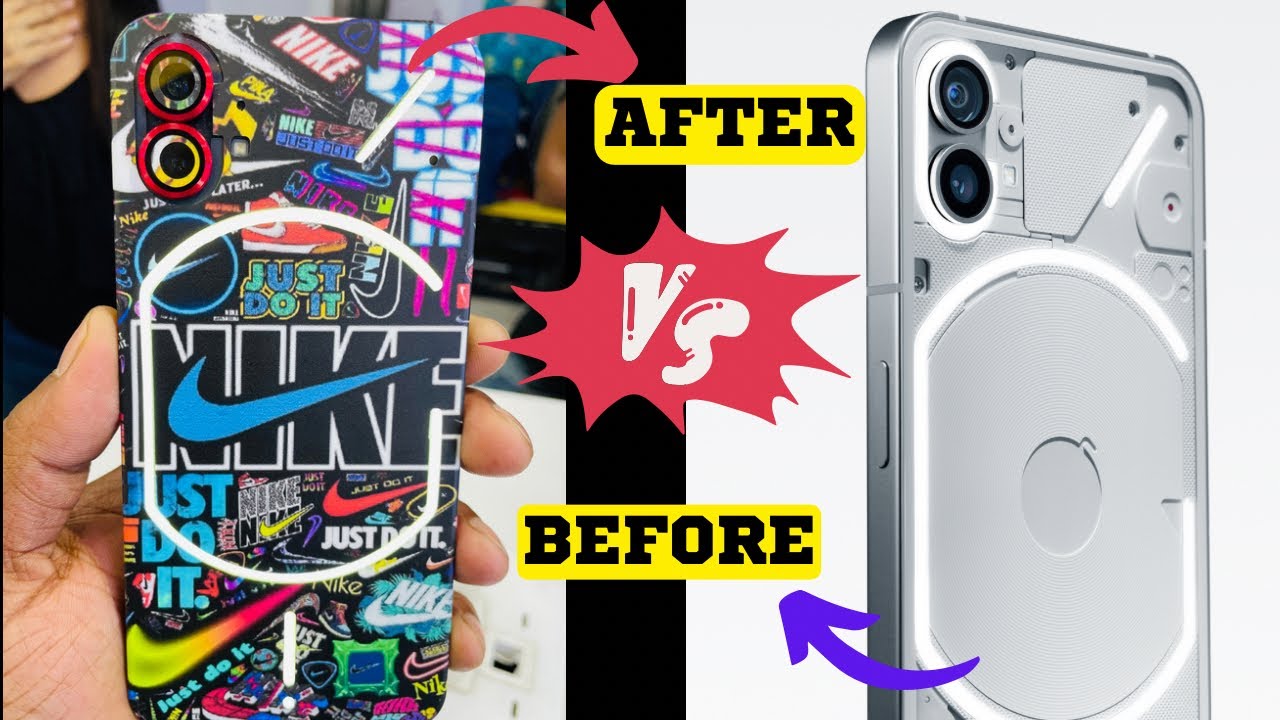 Nothing phone 1 modify before vs after look || nothing phone light ...