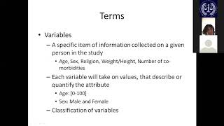 Drafting Statistical Analysis - Dr Prasanna Samuel