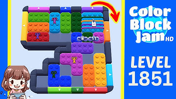 Color Block Jam Level 967 (1851) Solution Walkthrough