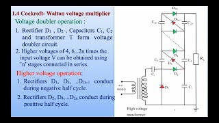 Cockroft walton voltage multiplier