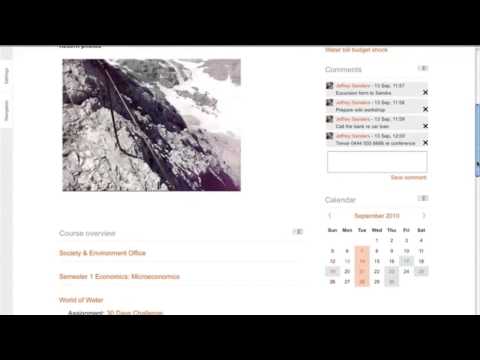 My Home in Moodle 2.0 Updated
