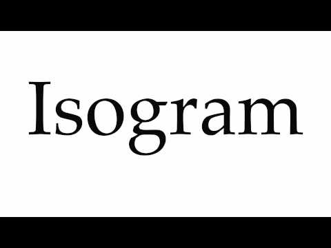 How to Pronounce Isogram