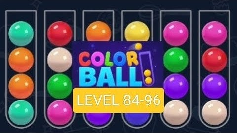 Level 84-96 || COLOR BALL SORT GAME #trending #amazing